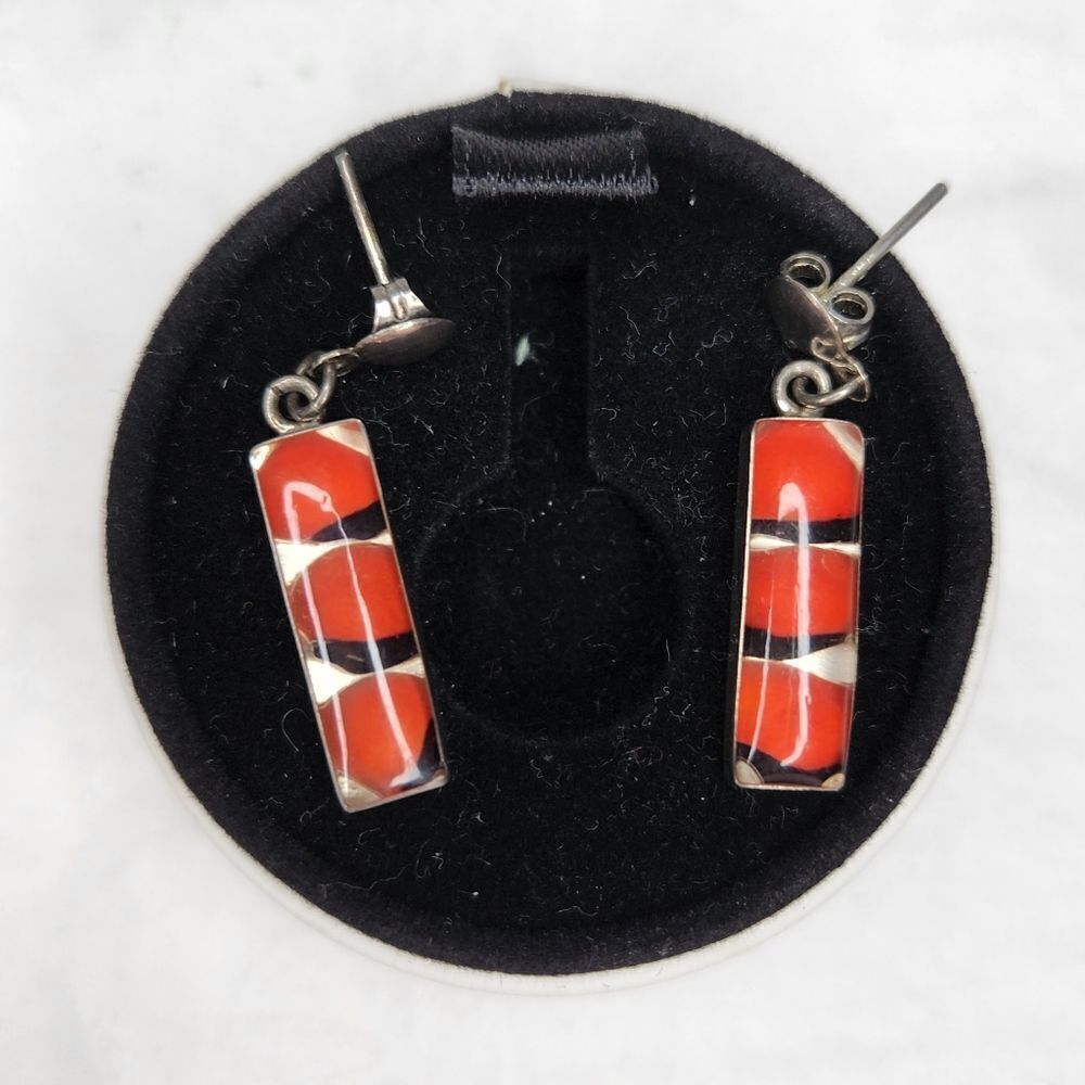 70s Silver Peruvian Seed Earrings